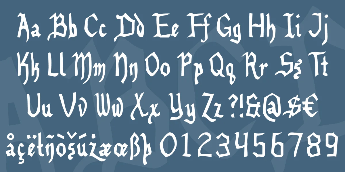 Benegraphic Font preview 3