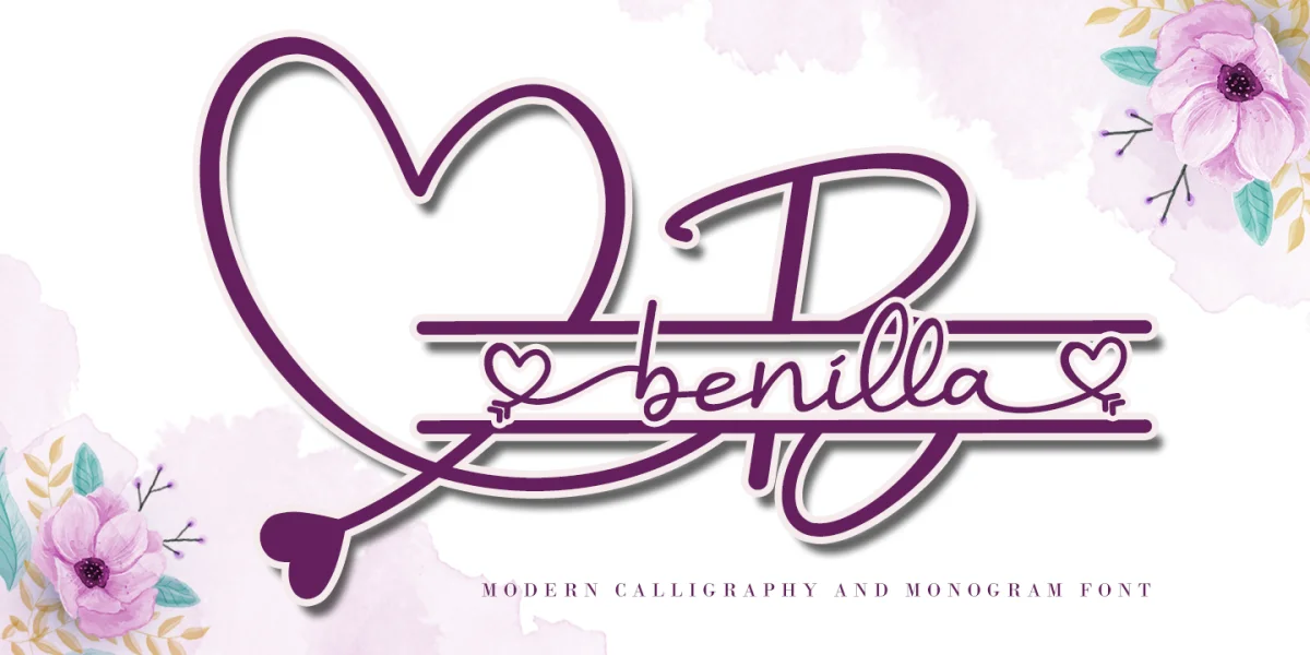 Benilla Calligraphy Font