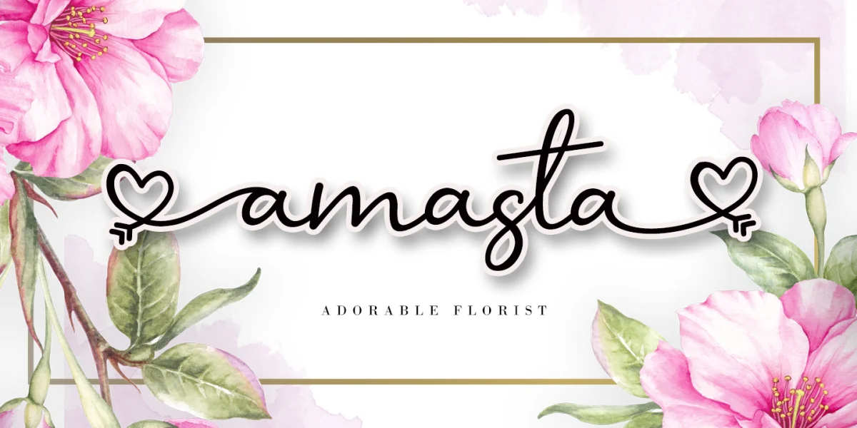 Benilla Calligraphy Font preview 4
