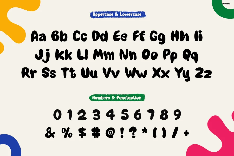 Benubu Font preview 2