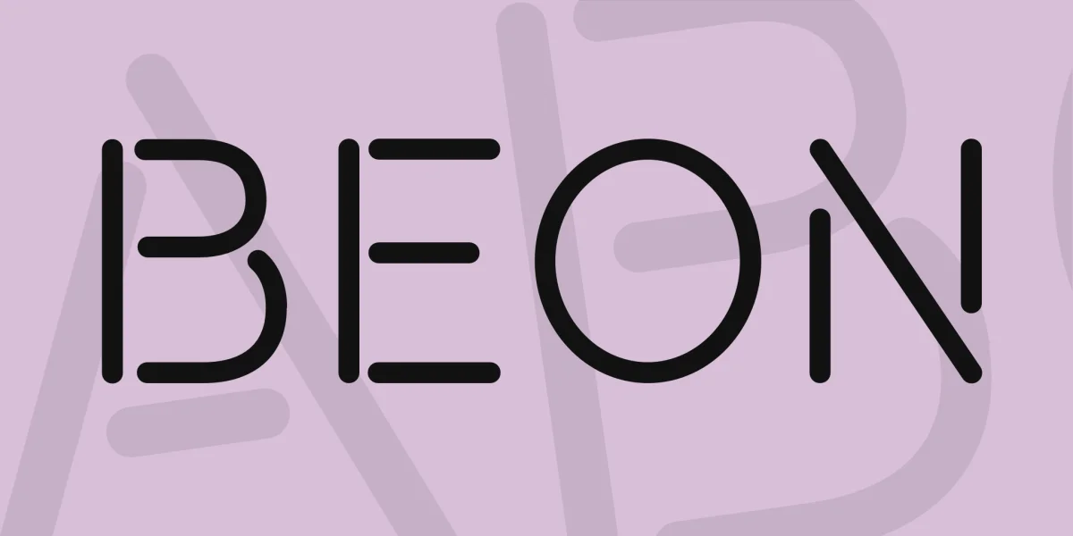 Beon Font preview 3