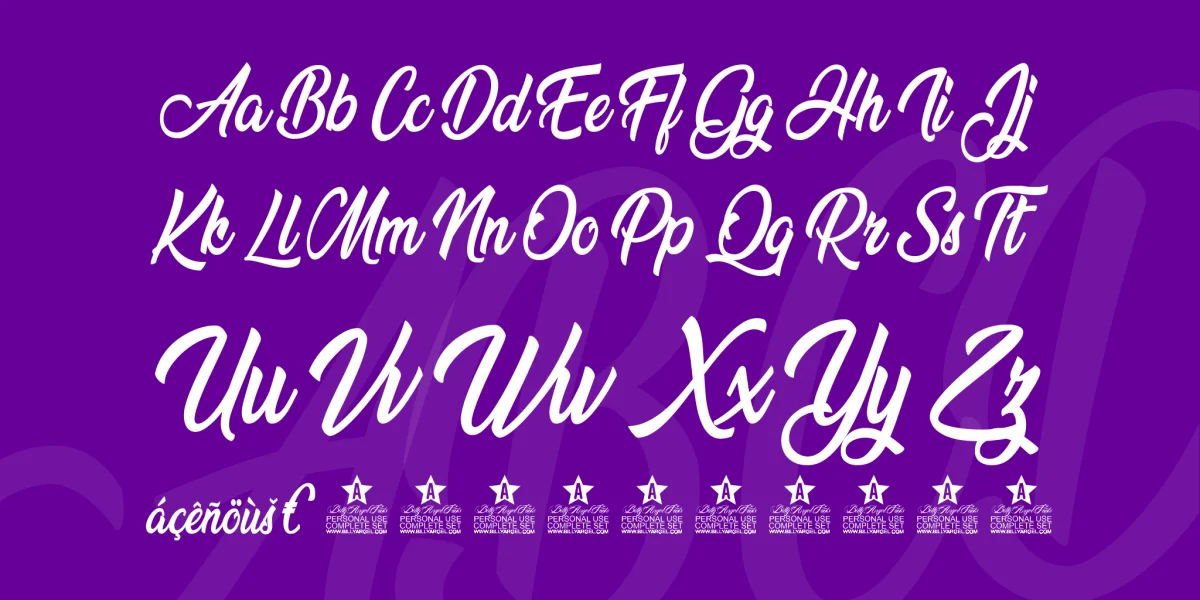 Beredith Personal Use Font preview 5