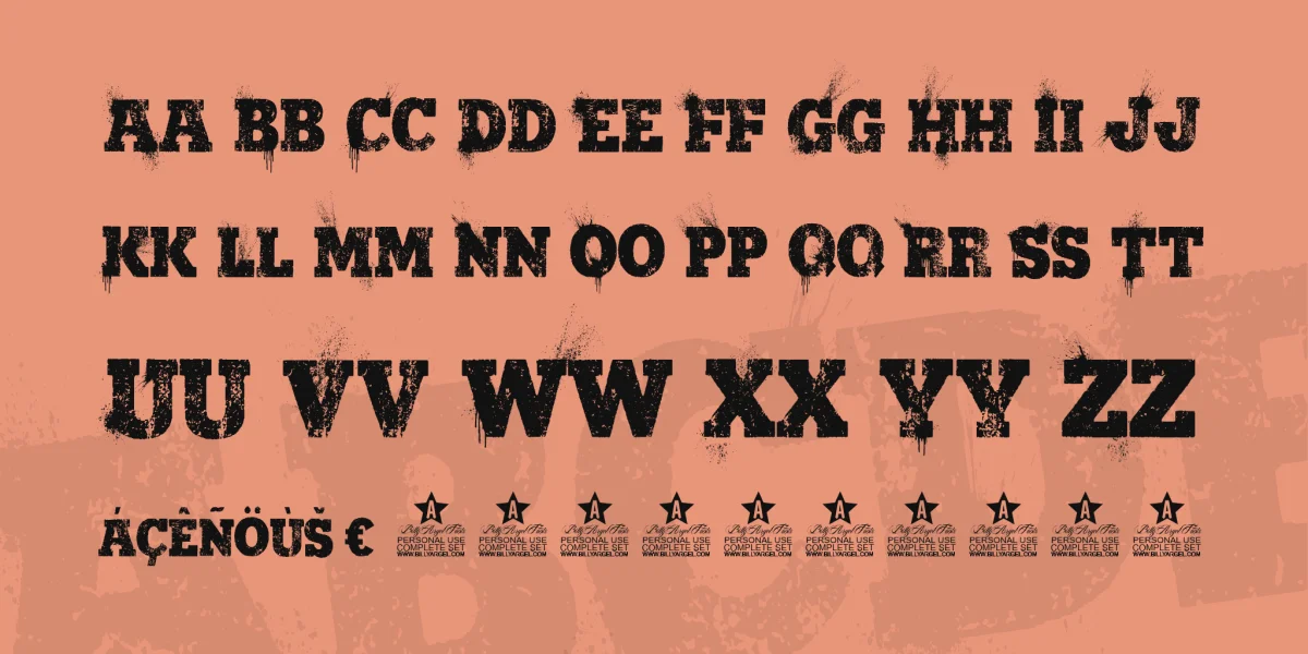 Bering Sea Personal Use Font preview 4