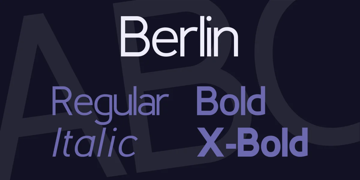 Berlin Font Family