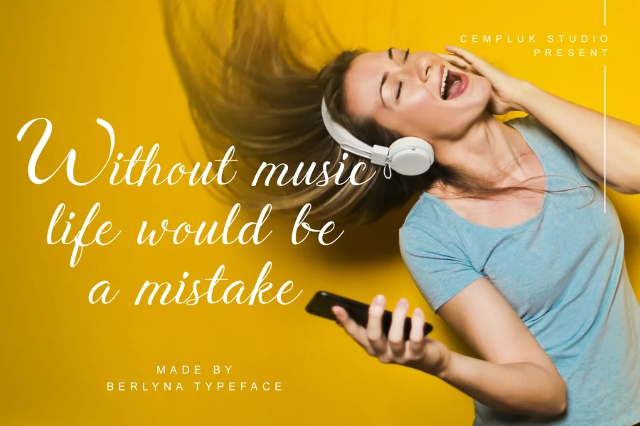 Berlyna Demo Font preview 2