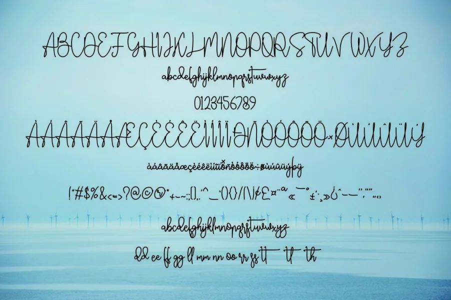 Bertrade Font preview 10