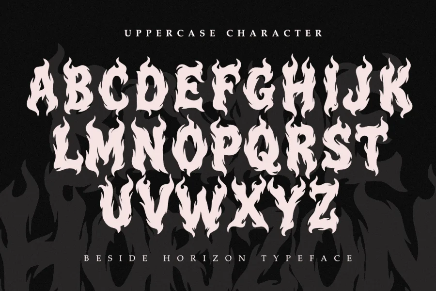 Beside Horizon Font preview 2