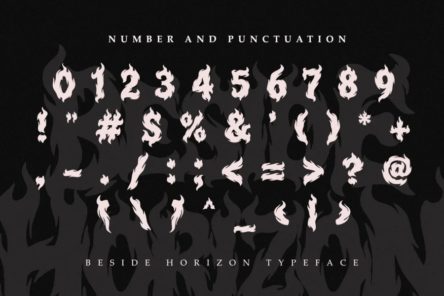 Beside Horizon Font preview 4