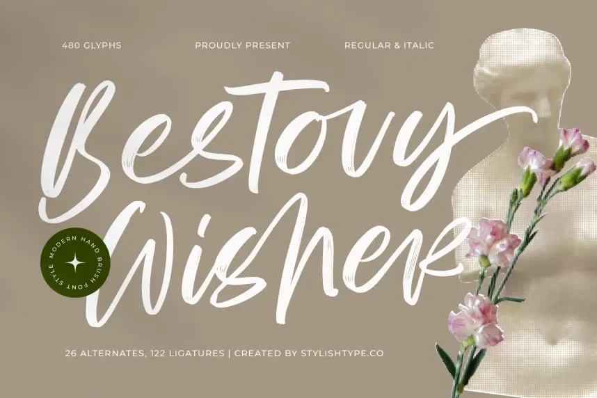 Bestovy Wisher – Modern Handbrush Font preview 2