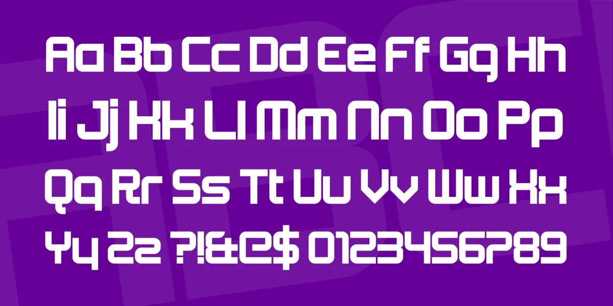 Beta Font preview 4