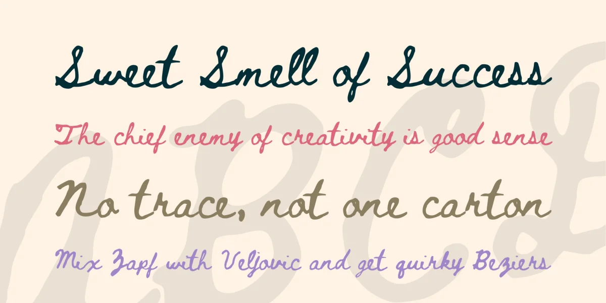 Beth Ellen 2 Font preview 4