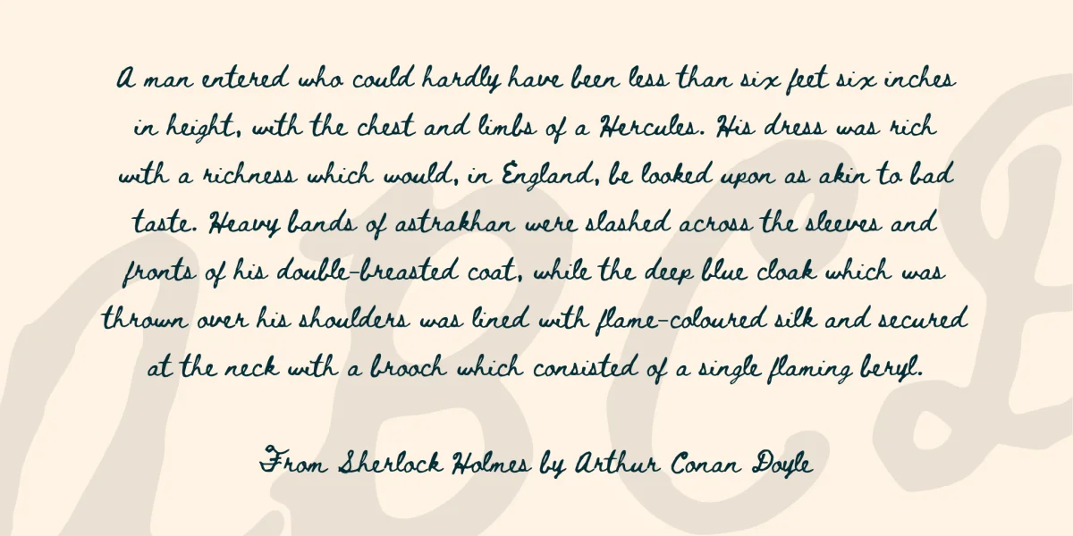 Beth Ellen 2 Font preview 5