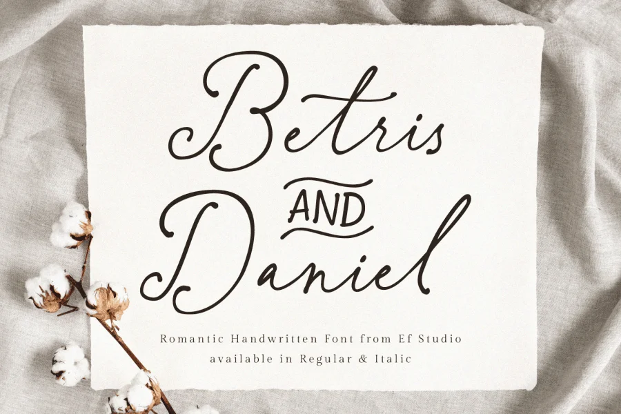Betris & Daniel Personal Use Font Family