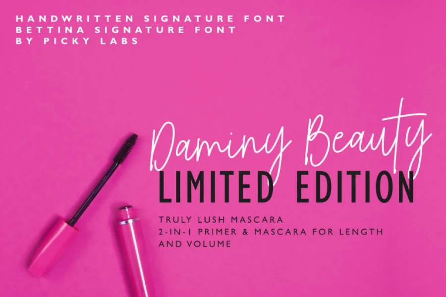 Bettina Signature Font preview 5