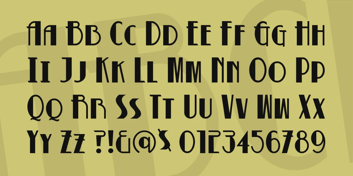 Betty Noir Font preview 2