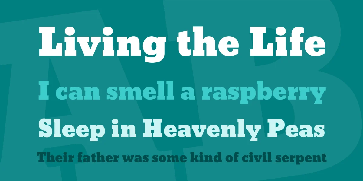 Bevan Font preview 2