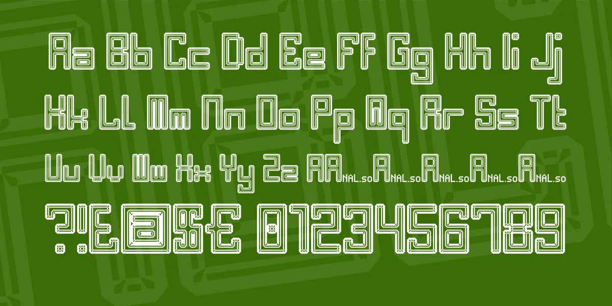 Bevel Fifteen Font preview 3