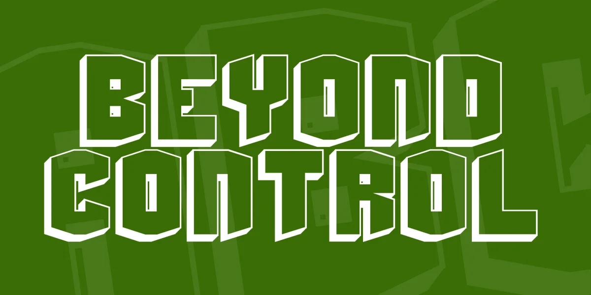 Beyond Control Font