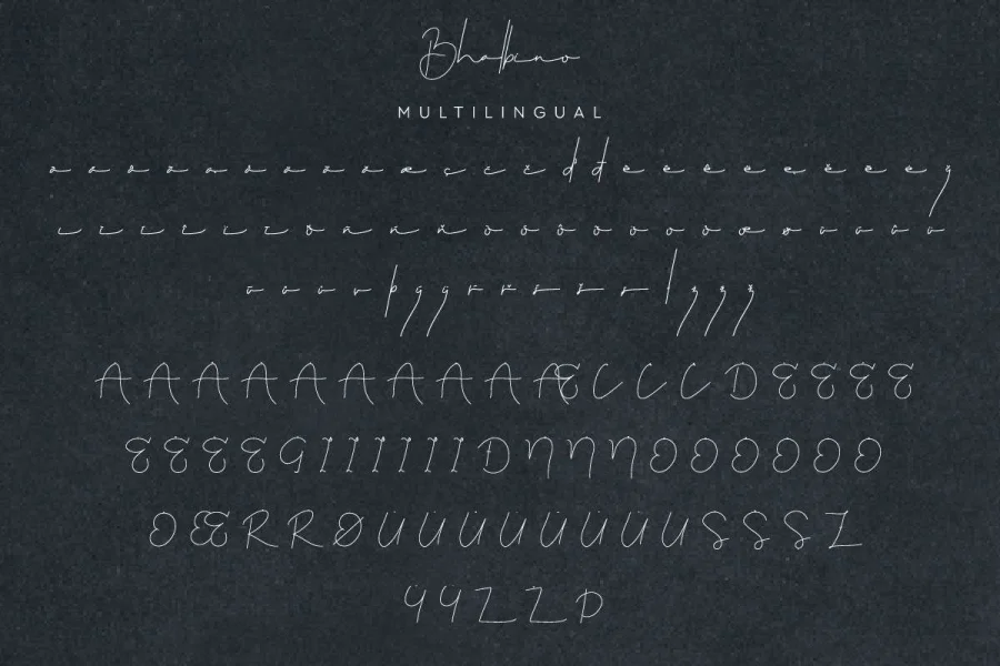 Bhalbino Demo Font preview 2