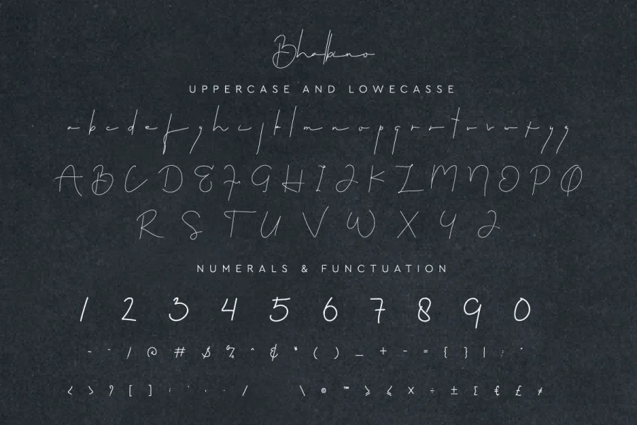 Bhalbino Demo Font preview 3
