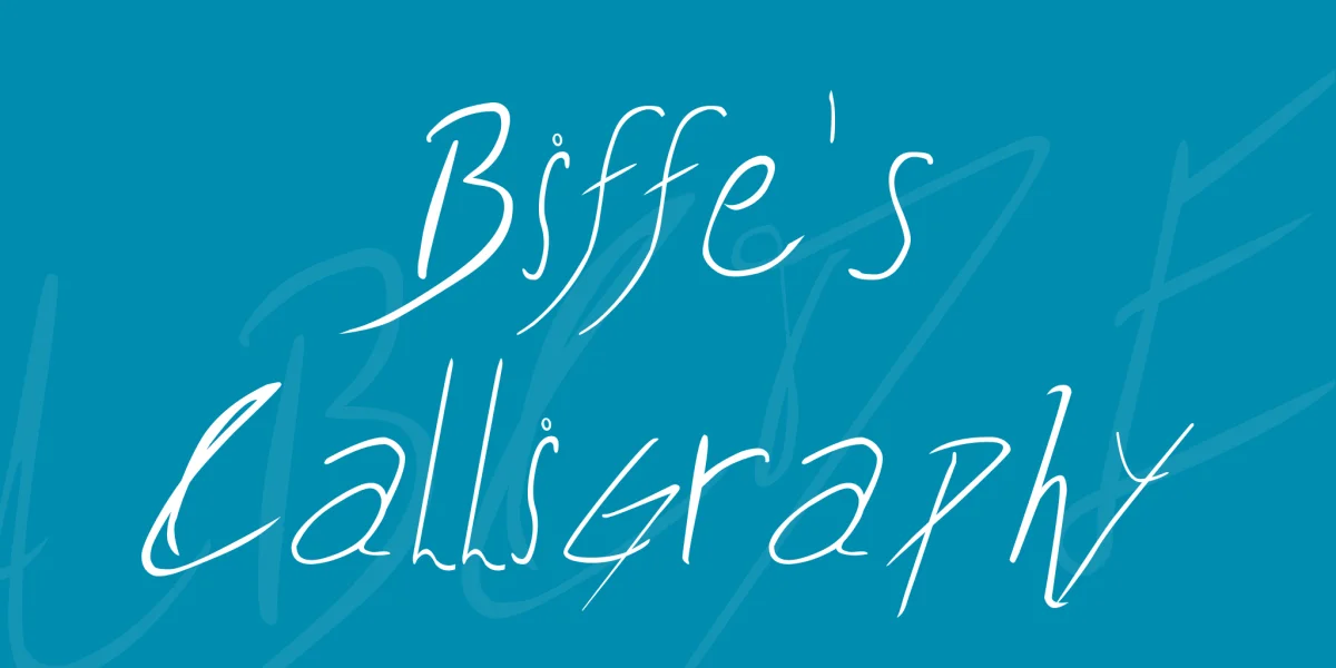 Biffe's Calligraphy Font