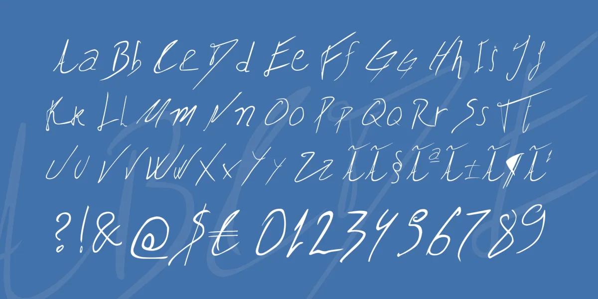 Biffe's Calligraphy Font preview 3