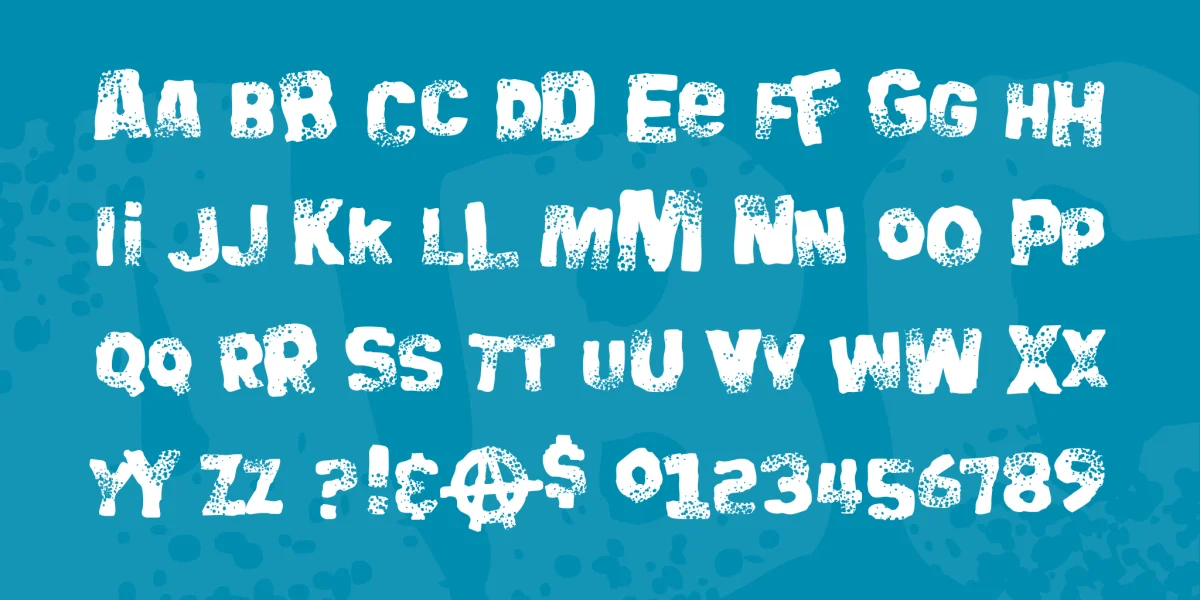 Big Bloke BB Font preview 2