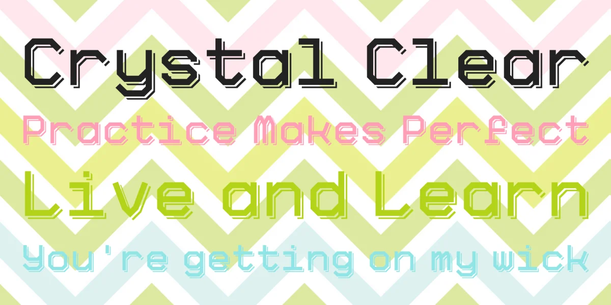 Big Pixel Font Family preview 3