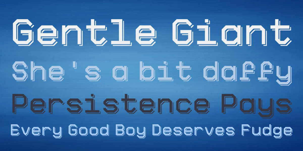Big Pixel Font Family preview 5