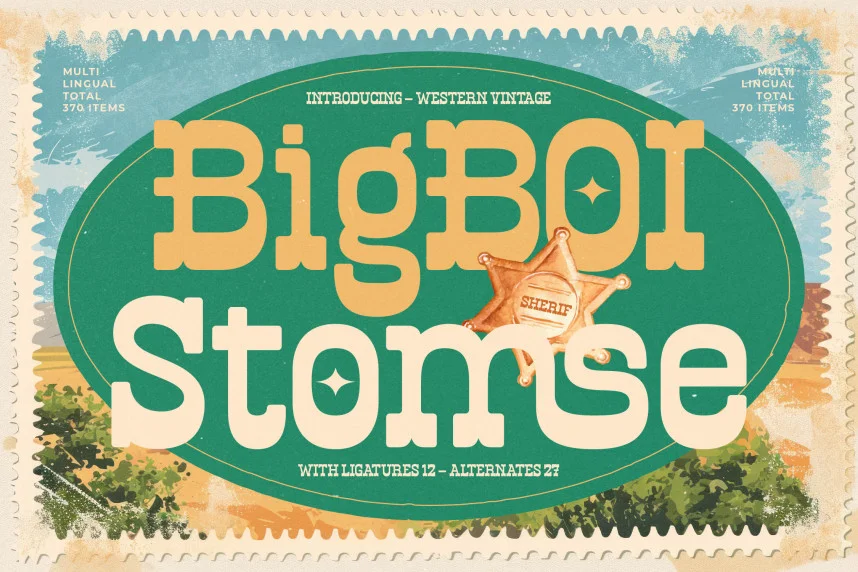 Bigboi Stomse – Western Vintage Font