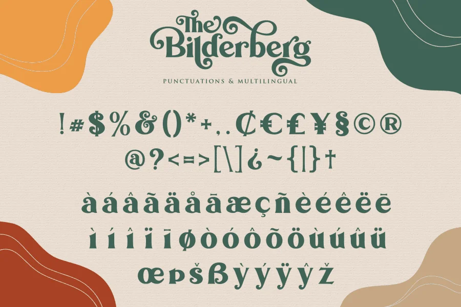 Bilderberg Font Family preview 3