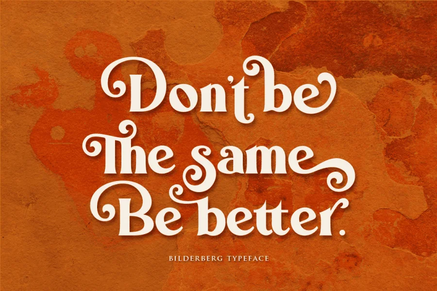 Bilderberg Font Family preview 4