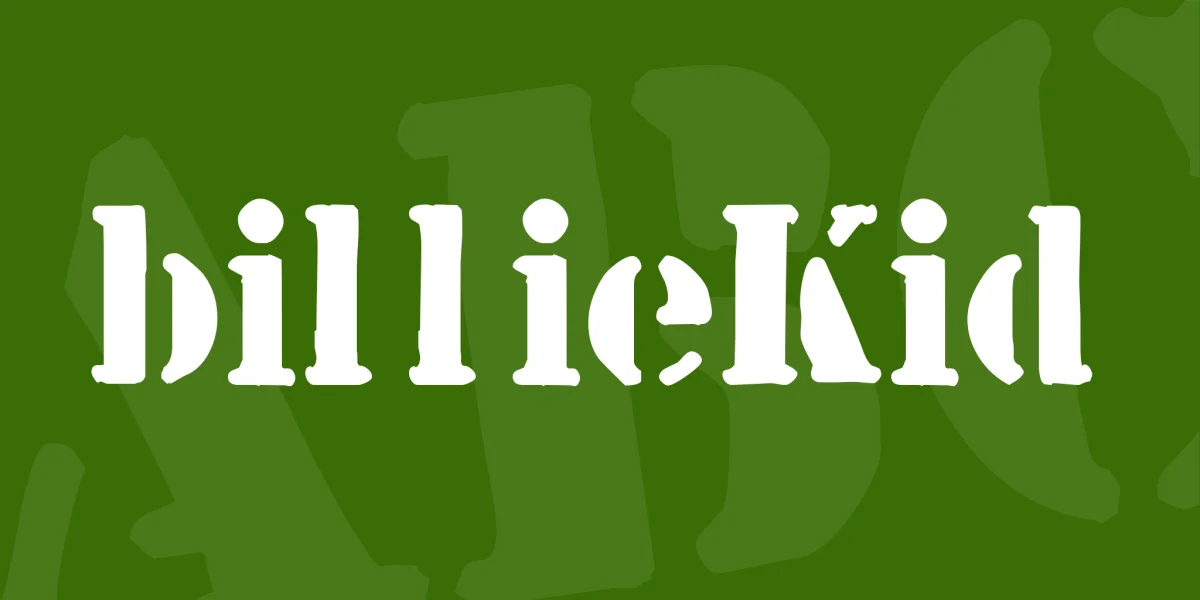 billieKid Font preview 2