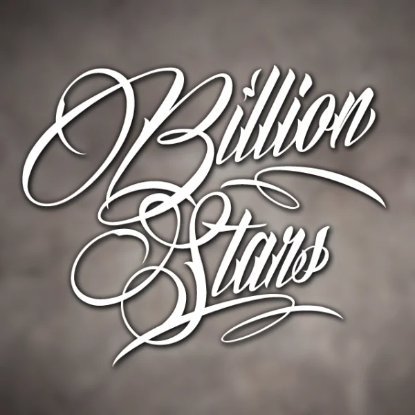 Billion Stars Personal Use Font preview 2