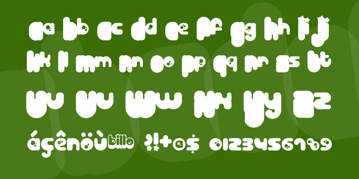 Billo Font preview 3