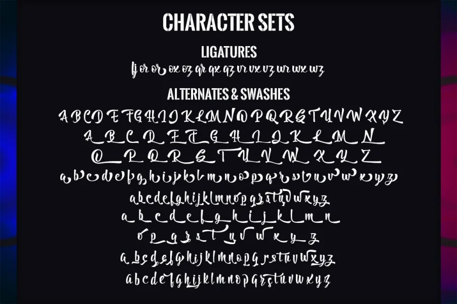 Billy The Gang Font Family preview 6