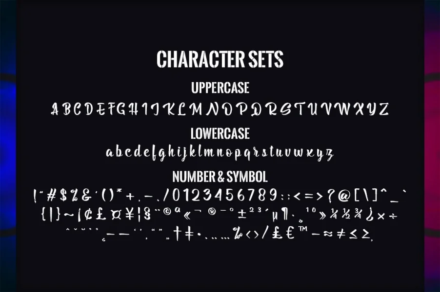Billy The Gang Font Family preview 8