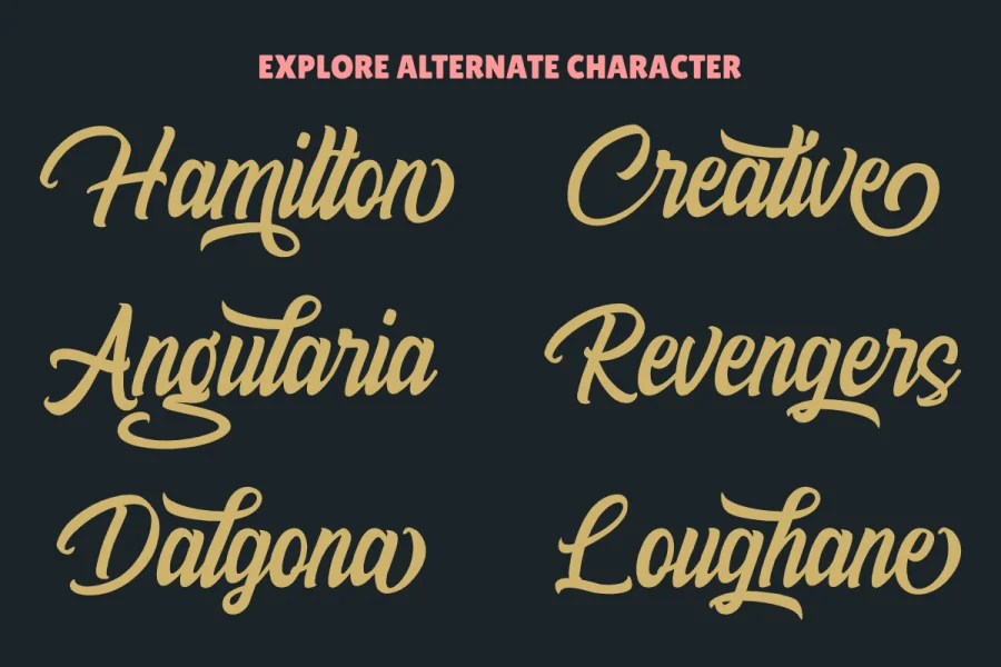 BillyanaPersonalUseOnly Font preview 2