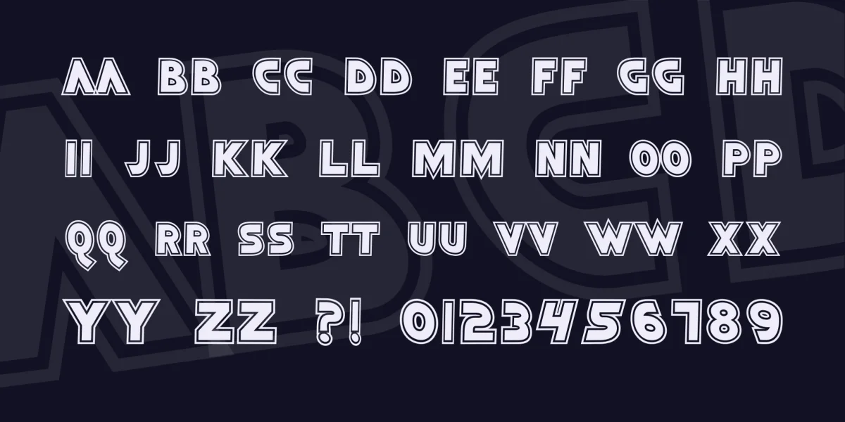 Bimasakti Font preview 3