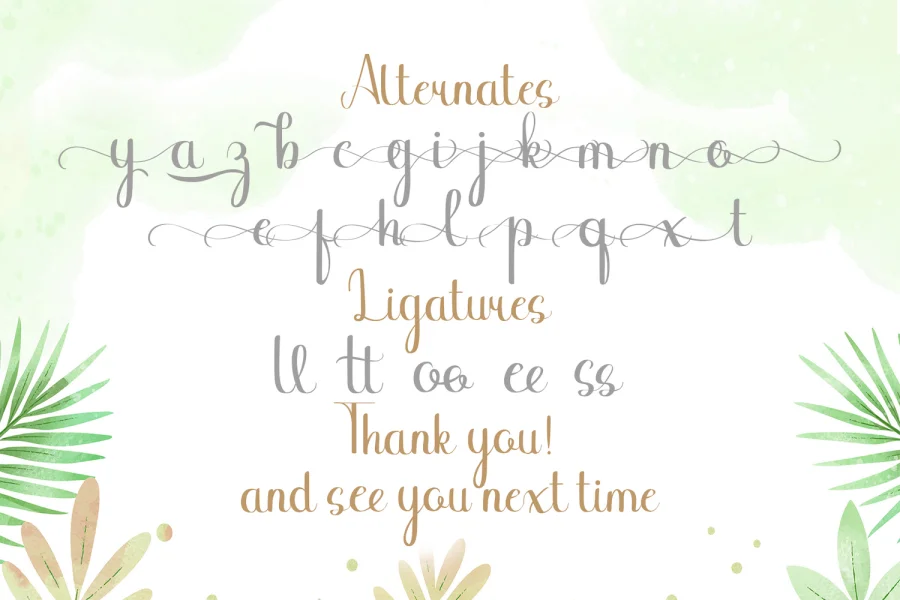 Binttang Selfianto Font preview 15