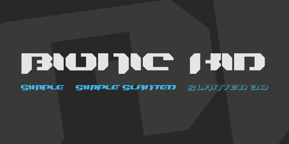 Bionic Kid Font Family