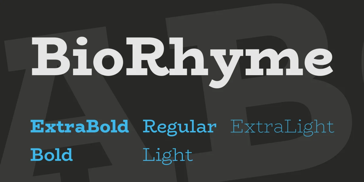 BioRhyme Font Family