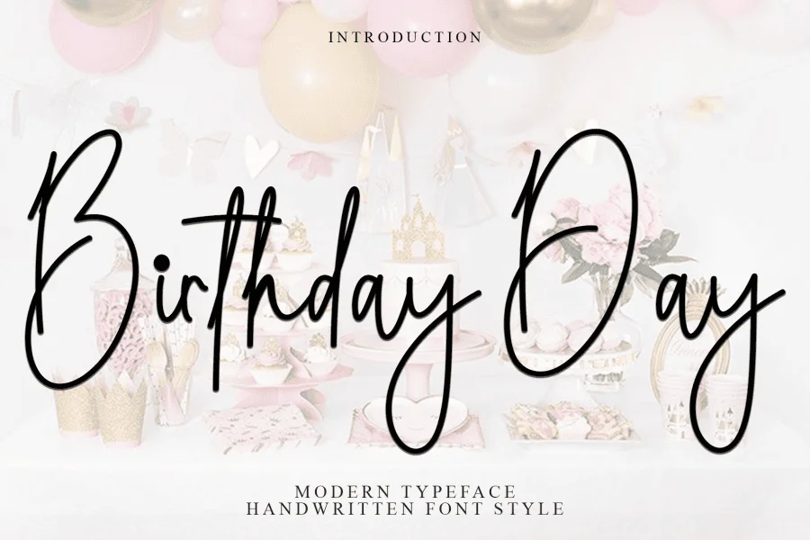 Birthday Day Font