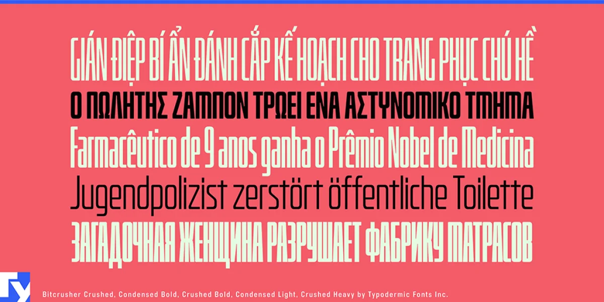 Bitcrusher Font preview 2