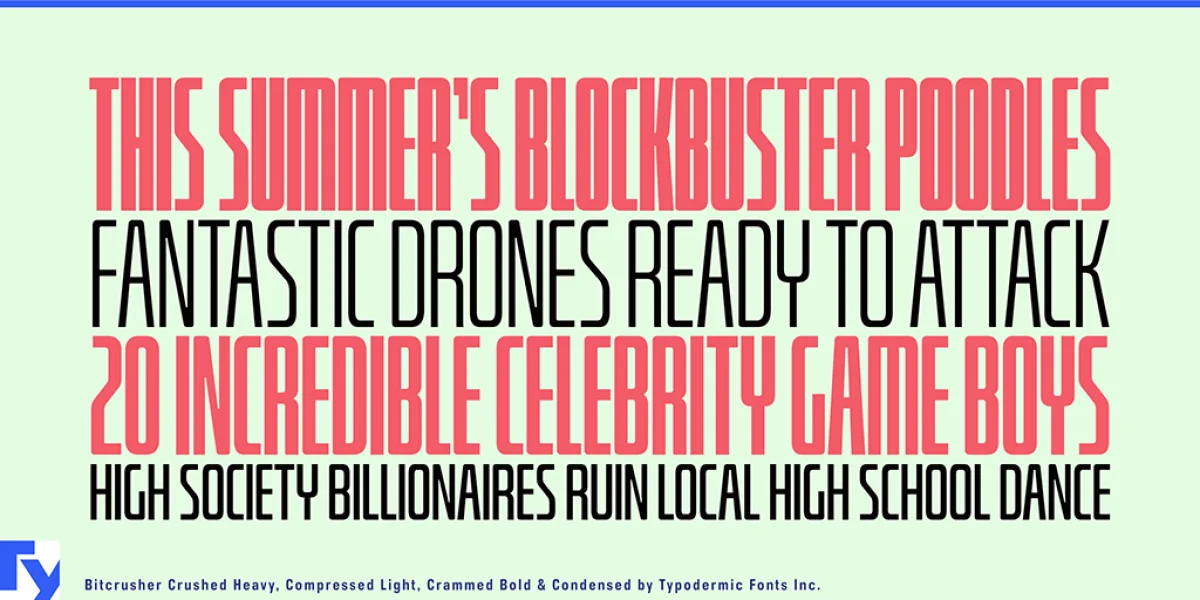 Bitcrusher Font preview 3