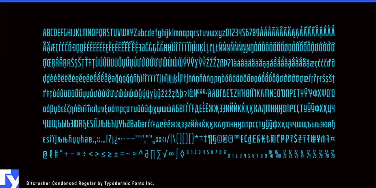 Bitcrusher Font preview 5