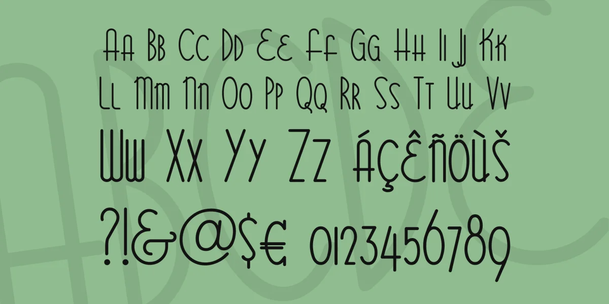 Bittersweet NF Font preview 2
