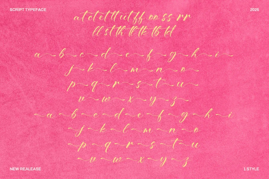 Bitteva Script Font preview 8