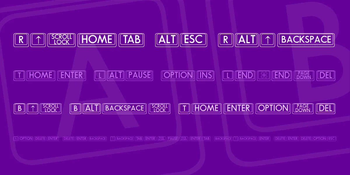 BKCap Font preview 2
