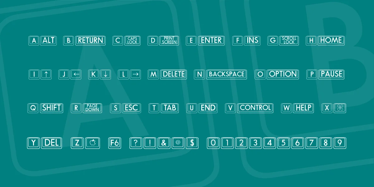 BKCap Font preview 3